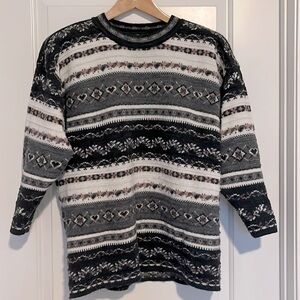 Vintage Sweater Y2K Dana Scott Acrylic Knit Sweater